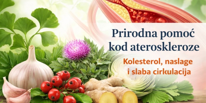 Prirodna biljna podrška kod ateroskleroze, kolesterola i slabe cirkulacije