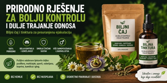 Preuranjena ejakulacija - Prirodno rješenje za bolju kontrolu i dulje trajanje odnosa