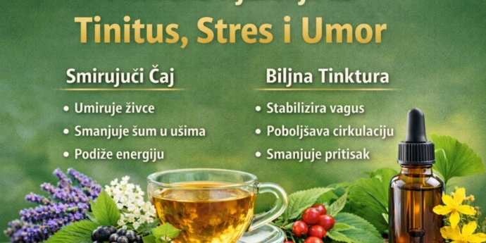 Tinitus & Pritisak u Glavi – Prirodni Čaj i Tinktura