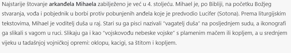 Sveti arkanđeli - Mihael, Gabriel, Rafael