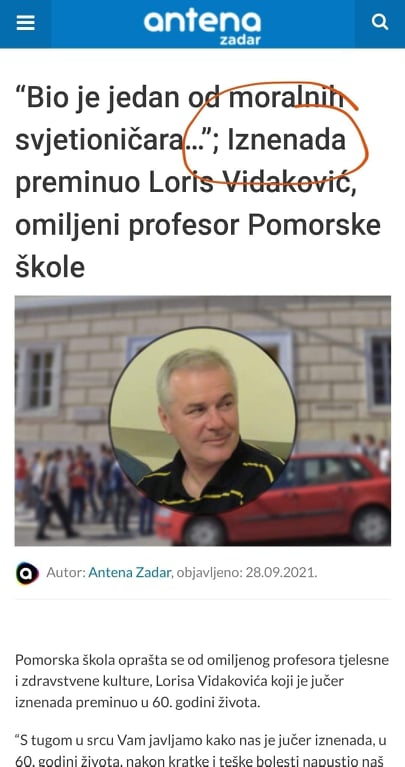 Tragična i iznenadna smrt nakon cijepljenja