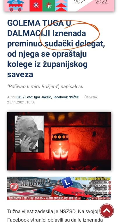 Tragična i iznenadna smrt nakon cijepljenja